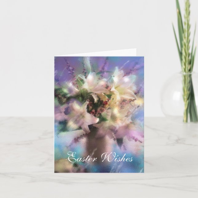 Easter Wishes Holiday Card (Front)