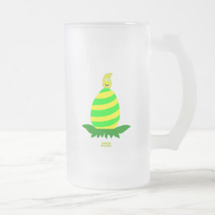 Easter Wishes Large Frosted Glass Mug