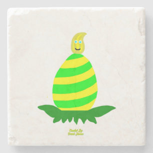 Easter Wishes Marble Stone Coaster