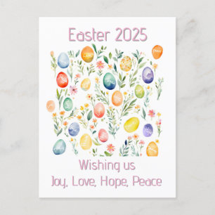 Easter wishes postcard