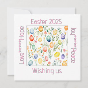 Easter wishes  thank you card