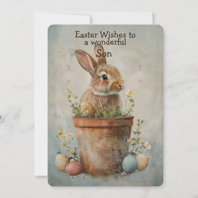 Easter Wishes to a Wonderful Son (Front)