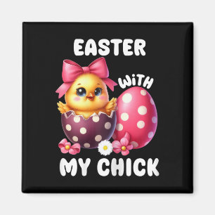 Easter With My Chick Easter Pregnancy Announcement Magnet
