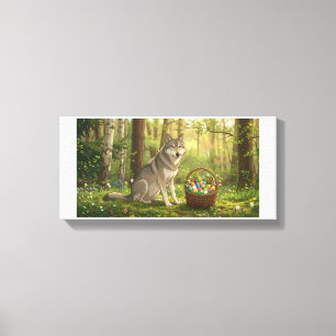 Easter Wolf Canvas Print