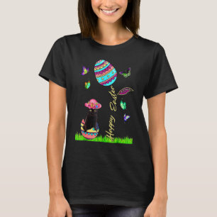 Easter Women Lucky Black Cat Bunny Easter Bonnet G T-Shirt