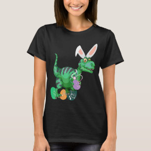 Easter Women Tops for Nurses Doctors  Bunny Dino E