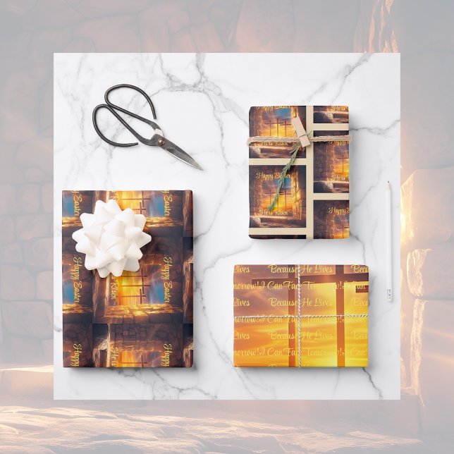 Easter Wrapping Paper Flat Sheet Set of 3 (Creator Uploaded)