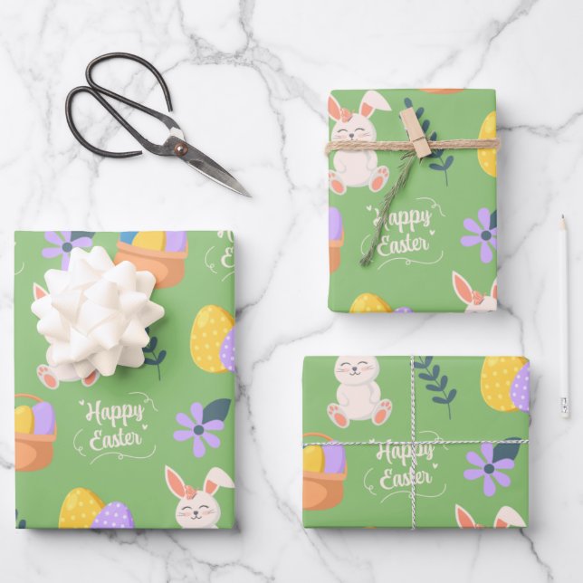 Easter Wrapping Paper Sheet (Front)