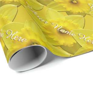 Easter Wrapping Paper Spring Daffodil Gift Paper