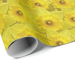 Easter Wrapping Paper Spring Daffodil Gift Paper
