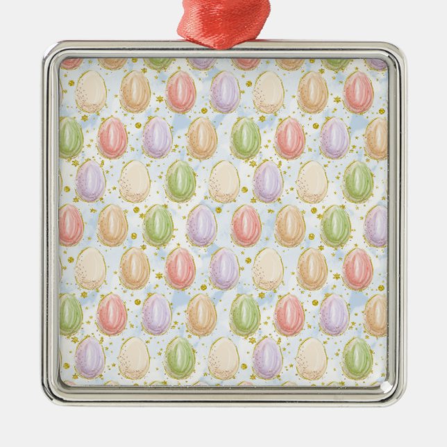 Easter Wreath Metal Tree Decoration (Front)
