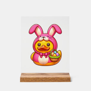 Easter Yellow Rubber Duck Cruise Ship Cruising Duc Acrylic Sign