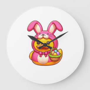 Easter Yellow Rubber Duck Cruise Ship Cruising Duc Large Clock