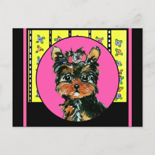 Easter Yorkie Poos Holiday Postcard