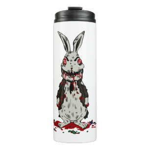 Easter Zombie Rabbit Halloween Bunny Thermal Tumbler