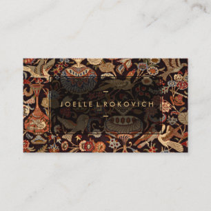 Eastern Accent Vintage Persian Carpet Pattern Business Card