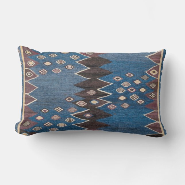 Eastern Accent Vintage Persian Carpet Pattern Lumbar Cushion (Front)