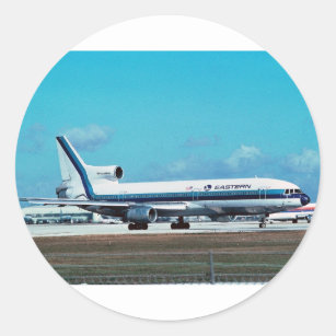 EASTERN AIRLINES Lockheed L-1011 "Whisperliner" Classic Round Sticker