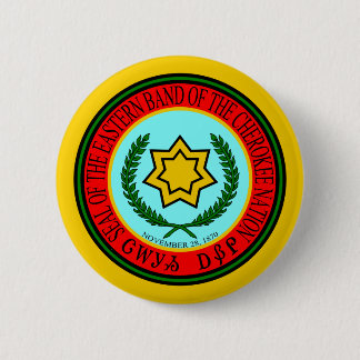 Eastern Band Of The Cherokee Seal 6 Cm Round Badge