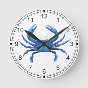 Eastern Blue Crab Wall Clock