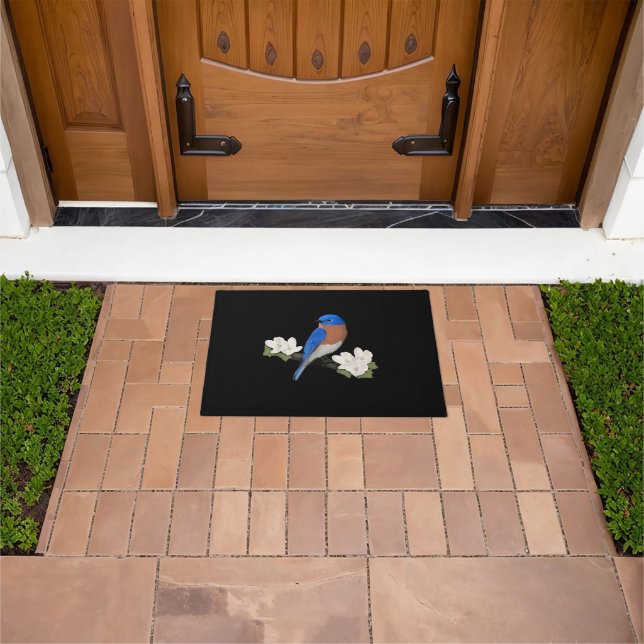 Eastern Bluebird Bird Birdlover Birdwatcher Animal Doormat (Outdoor)