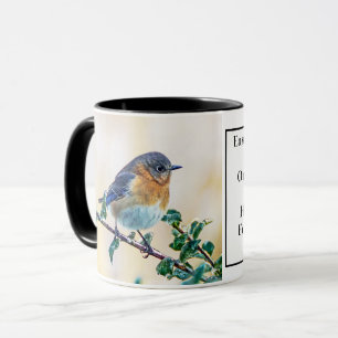 Eastern Bluebird Coffee Mug with Identification