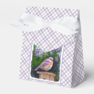 Eastern Bluebird in Snow - Original Photograph Favour Box
