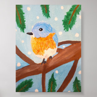Eastern Bluebird  Poster