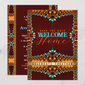 Eastern Bohemian Welcome Home Party Invitation