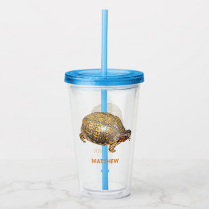 Eastern Box Turtle Photo Personalised Acrylic Tumbler