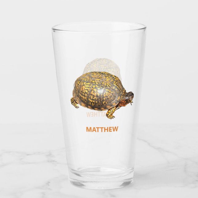 Eastern Box Turtle Photo Personalised Glass (Front)