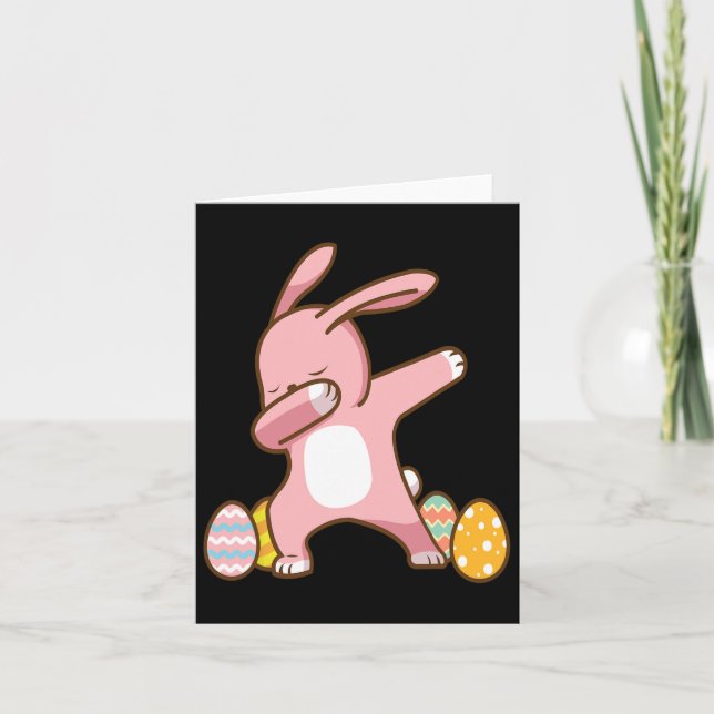 Eastern Bunny Dub Easter Sunday Happy Easter  Card (Front)