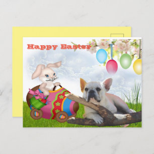 Eastern card French Bulldog postcard