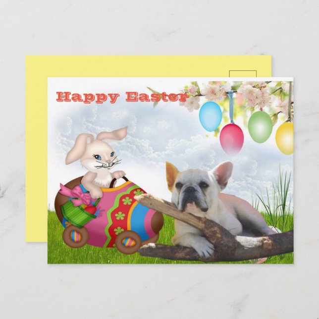 Eastern card French Bulldog postcard (Front/Back)