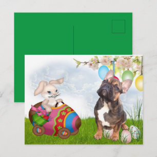 Eastern card French Bulldog postcard