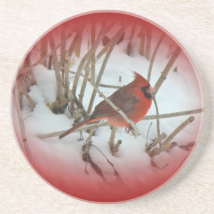 Eastern Cardinal Songbird Coster Coaster