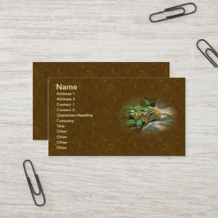 Eastern Chipmunk on Log Business Card