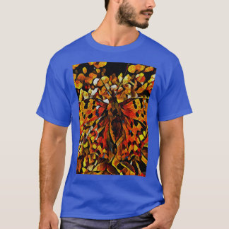 Eastern Comma Butterfly Pattern Design T-Shirt