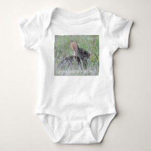Eastern cottontail baby bunny bodysuit