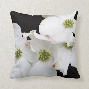 Eastern Dogwood Blossoms - Cornus florida Cushion