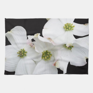 Eastern Dogwood Blossoms - Cornus florida Tea Towel