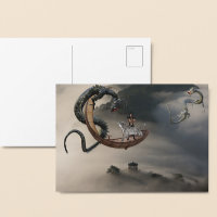 Eastern Dragon Chinese Fantasy Tiger Flying Boat