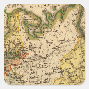 Eastern Europe and Russia Square Sticker
