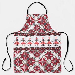 Eastern Europe Pattern, Traditional Folk, Folklore Apron
