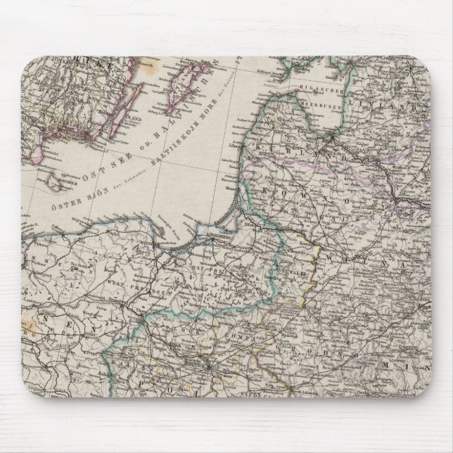 Eastern Europe, Russia, Sweden Mouse Mat (Front)