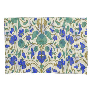 Eastern floral nasturtium, stylish pattern. pillowcase