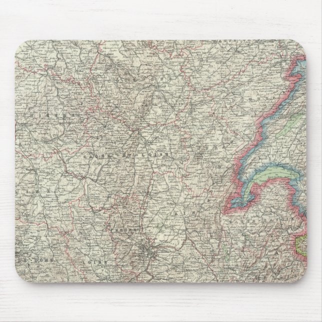 Eastern France Mouse Mat (Front)