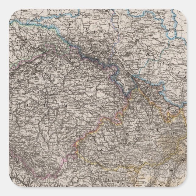 Eastern Germany or Bohemia Square Sticker (Front)