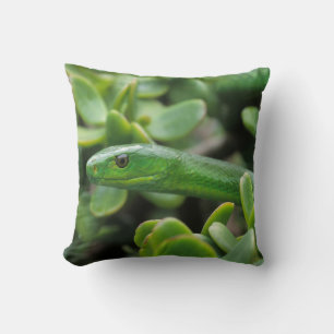 Eastern Green Mamba (Dendroaspis Angusticeps) Cushion