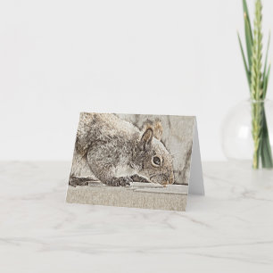 Eastern Grey Squirrel - Blank Card
